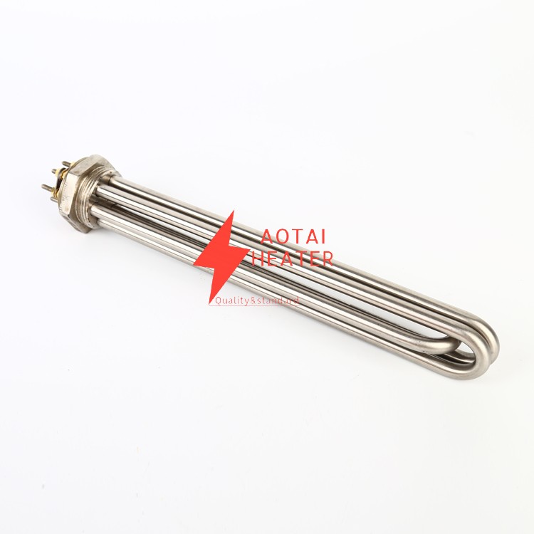 High Quality 240V 3 Phrase 10KW 3U Heating Tube Electric Flange Immersion Water Heater