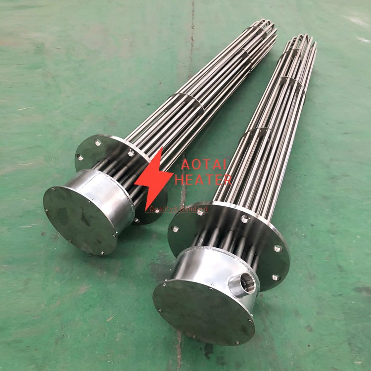 400V 12KW 9U Diameter 16mm Industrial Electric Flange Immersion Water Heater Element