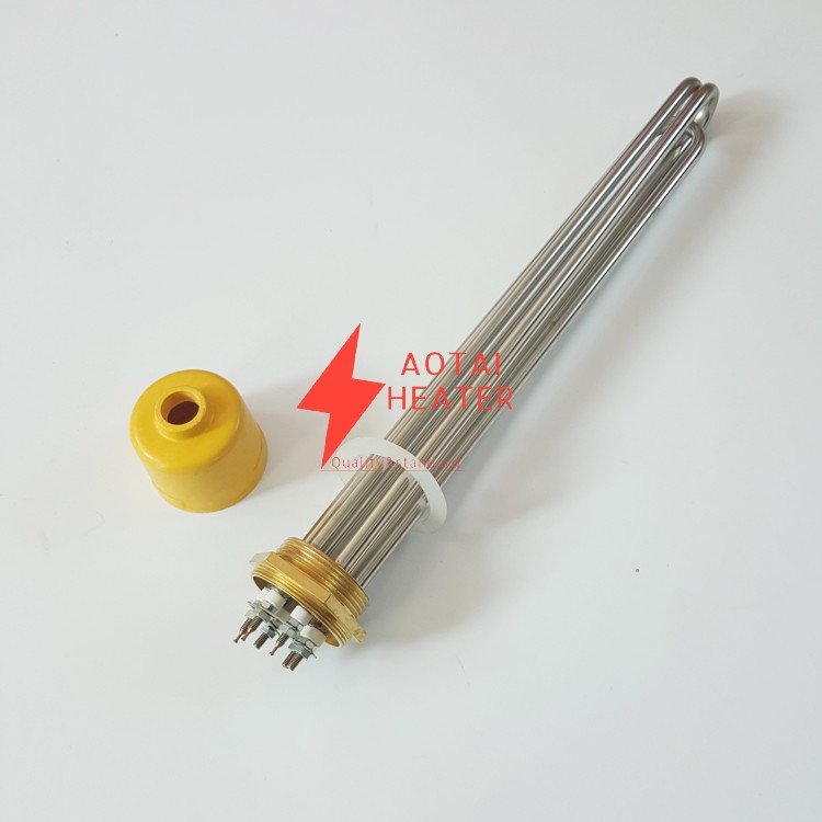 Customized 280V 18KW ID14*600mm Stainless Steel Electric Tri Clamp Flange Immersion Heater