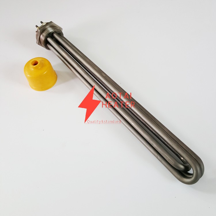 220V 9000W ID12*500mm Electric Flange Immersion Heater with Digital Temperature Controller
